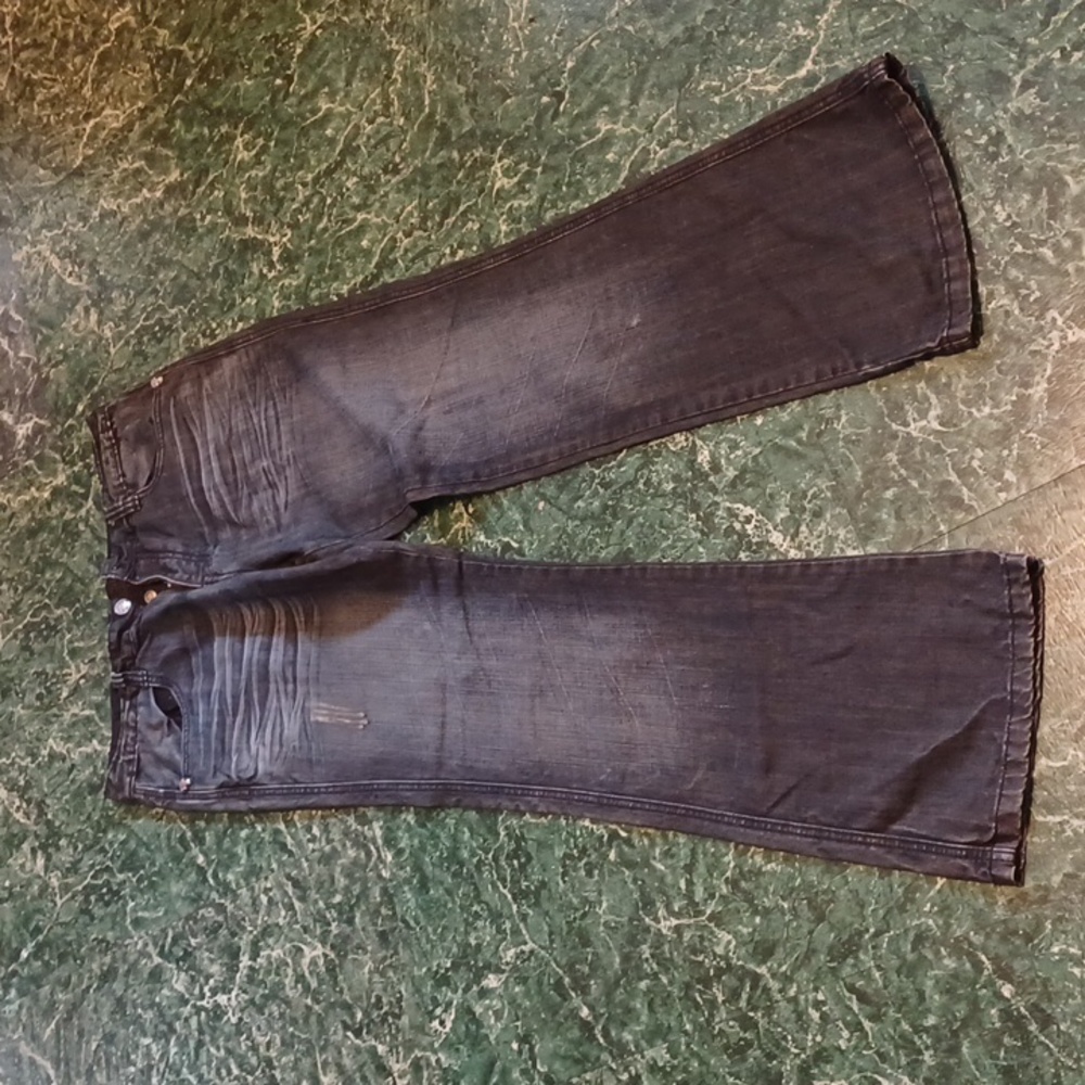 DO jeans button fly 36 x 33 blue jeams